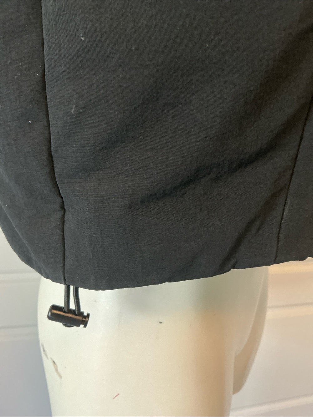ALO Yoga Black Fast Lane Cropped Hooded Puffer Vest L - Picture 7 of 14
